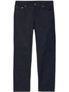 BURBERRY MID-RISE STRAIGHT JEANS