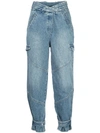 RTA HIGH-RISE TAPERED JEANS