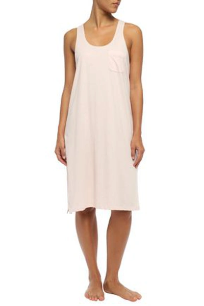 Skin Mélange Pima Cotton-jersey Nightdress In Pastel Pink