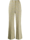 VICTORIA BECKHAM HIGH-WAISTED FLARED TROUSERS