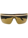 Versace 2130 Visor Sunglasses In Braun