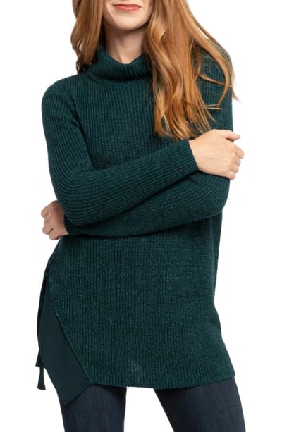 Nic + Zoe West Side Sweater In Deep Space Mix