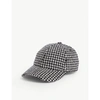 SANDRO HOUNDSTOOTH WOOL-BLEND CAP