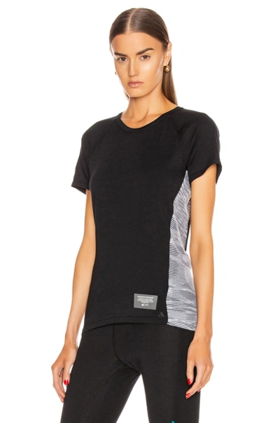 Adidas By Missoni C.r.u. Tee In Black & Dark Grey & White