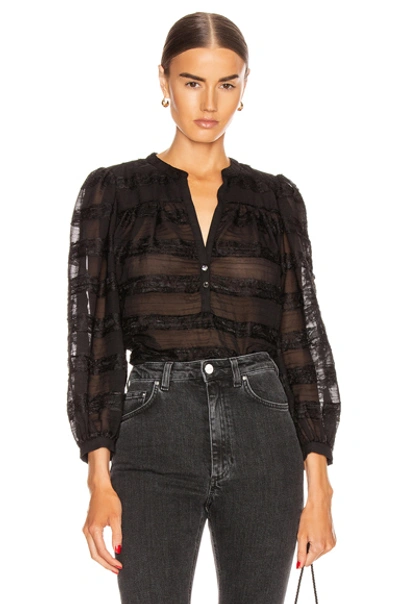 Icons Objects Of Devotion Modern Poet Top In Black Paneled Lace