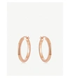 ASTLEY CLARKE 利尼亚 18CT 玫瑰镀金纯银箍耳环,996-10080-44050RNOE