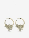 Shaun Leane Quill Hoop Gold-vermeil Earrings In Yellow Gold Vermeil