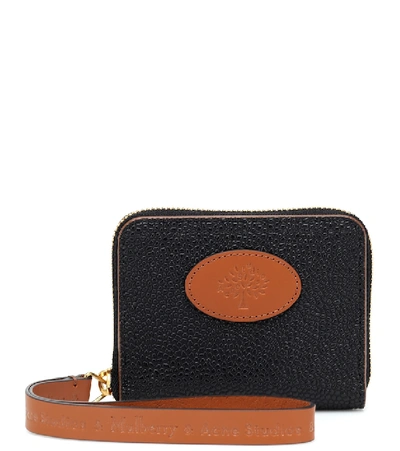 Acne Studios X Mulberry Leather Wallet In Black