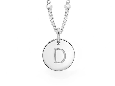 Missoma Silver Initial D Necklace