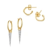 MISSOMA MOLTEN SPIKE EARRING SET 18CT GOLD PLATED VERMEIL,SET E18