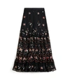 TORY BURCH EMBROIDERED TULLE SKIRT,192485380972