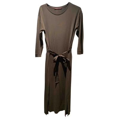 Pre-owned Comptoir Des Cotonniers Mid-length Dress In Khaki