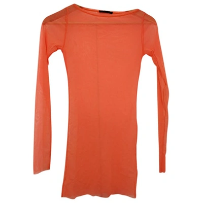 Pre-owned Pinko Orange Polyester Top