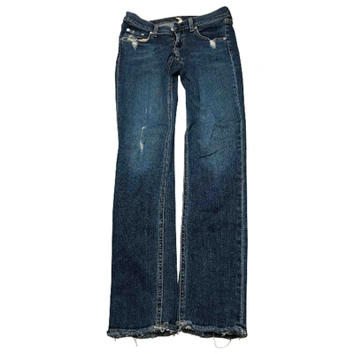 Pre-owned Rag & Bone Slim Pants In Blue