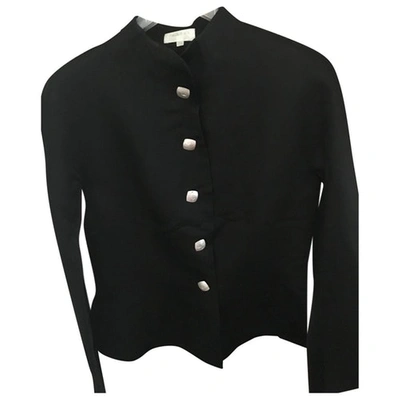 Pre-owned Paule Ka Silk Short Vest In Black