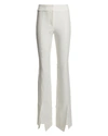 Derek Lam 10 Crosby Maeve Flared Split Hem Trousers In White