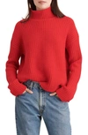 Alex Mill Seattle Merino Wool & Cashmere Sweater In Red