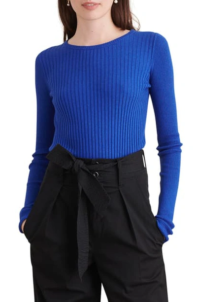 Alex Mill Ribolata Wool Blend Pullover In True Blue