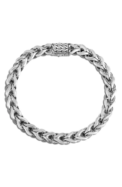 John Hardy Sterling Silver Asli Diamond Classic Chain Bracelet In Silver-tone