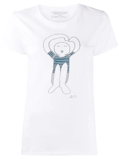 Société Anonyme Graphic Print T-shirt In White