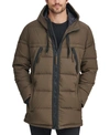 Marc New York Holden Water Resistant Down & Feather Fill Quilted Coat In Olive