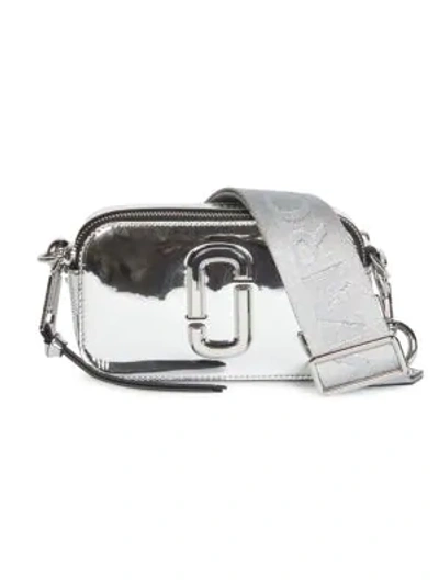 Marc Jacobs The Snapshot Dtm Mirrored Camera Bag In Silver