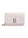 BALENCIAGA WOMEN'S B LEATHER WALLET-ON-CHAIN,0400011883472