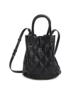 BALENCIAGA Small B Quilted Leather Bucket Bag