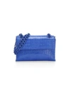 Nancy Gonzalez Mini Madison Crocodile Shoulder Bag In Ocean Blue
