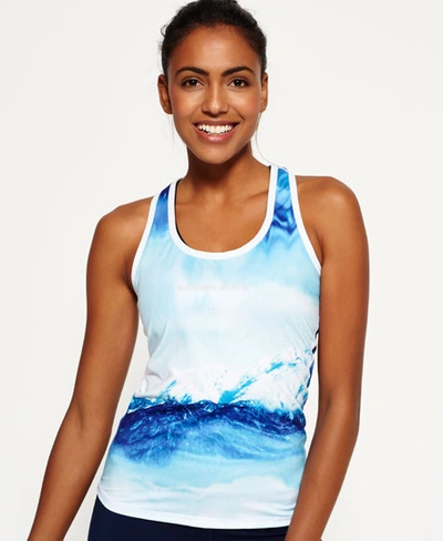 Superdry Core Gym Vest Top In Blue