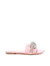 ALEXANDER MCQUEEN CRYSTAL KNOT MULES,11154968