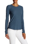 James Perse Long Sleeve Crew Neck T-shirt In Captain