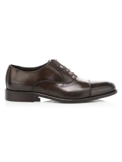 To Boot New York Mcallen Cap Toe Leather Oxfords In Brown
