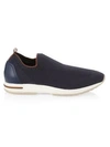 Loro Piana Men's 360 Lp Flexy Walk Active Wish Knit Sneakers In Sailing Blue