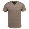 LORDS OF HARLECH MAZE V-NECK IN CHEVRON NATURAL