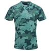 LORDS OF HARLECH TAYLOR CREW TEE IN CHEVRON CAMO TEAL
