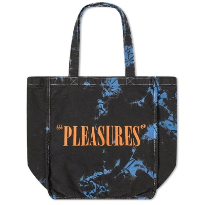 Pleasures Wavy Paint Tote Bag In Black