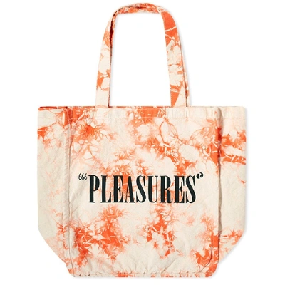 Pleasures Wavy Paint Tote Bag In Orange