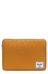 Herschel Supply Co Anchor 15-inch Macbook Sleeve In Buckthorn Brown