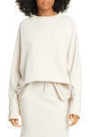 Frank & Eileen Funnel Neck Sweatshirt In Irish Oatmeal Melange