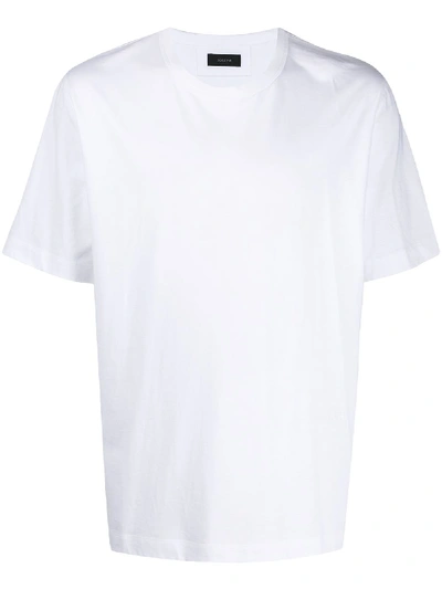 Joseph Soft Organic Jersey T Shirt In Blue Steel