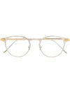 Cartier Round Frame Glasses In 银色