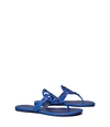 Tory Burch Mini Miller Leather Thong Sandals In Nautical Blue