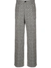 DOLCE & GABBANA PRINCE OF WALES CHECKED TROUSERS