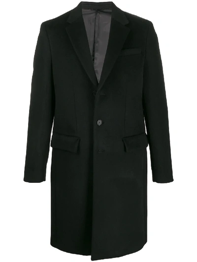 Joseph London Single-breasted Coat In Black