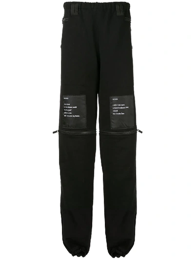 Takahiromiyashita The Soloist Techno  Sweatpants W/ Patches In Black