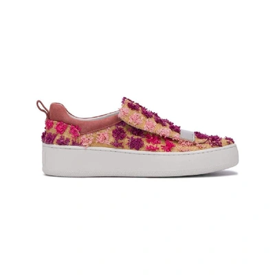 Sergio Rossi Women's A79290mfn5605870 Pink Suede Slip On Sneakers - Atterley