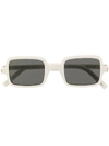 Saint Laurent Square-frame Sunglasses In White