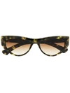 Christian Roth Tortoiseshell Cat-eye Frame Sunglasses In Green