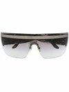 Versace Visor Sunglasses In 黑色